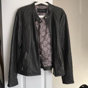 Black Rivet Leather Jacket